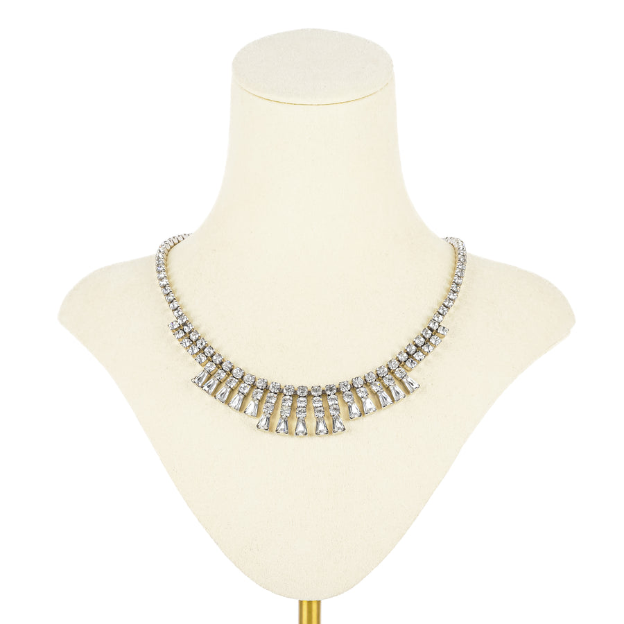 SHERMAN Necklace - Clear Rhinestone