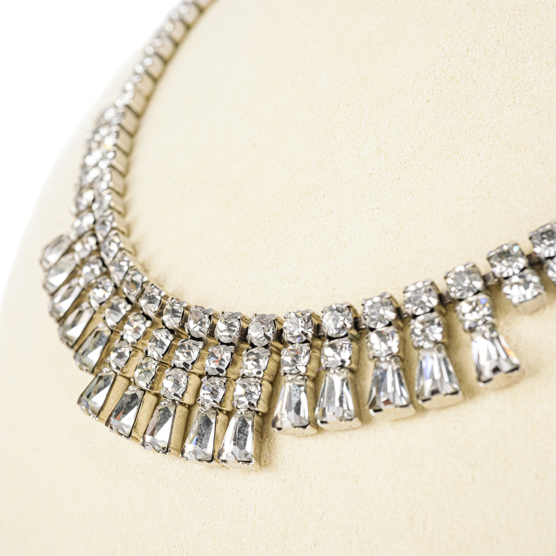 SHERMAN Necklace - Clear Rhinestone