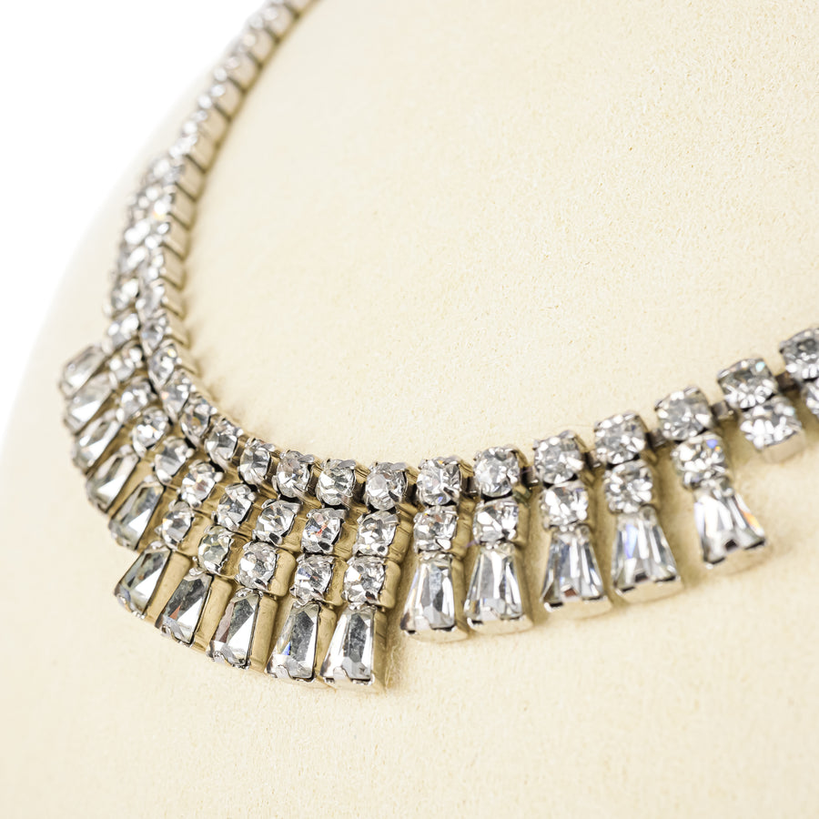 SHERMAN Necklace - Clear Rhinestone