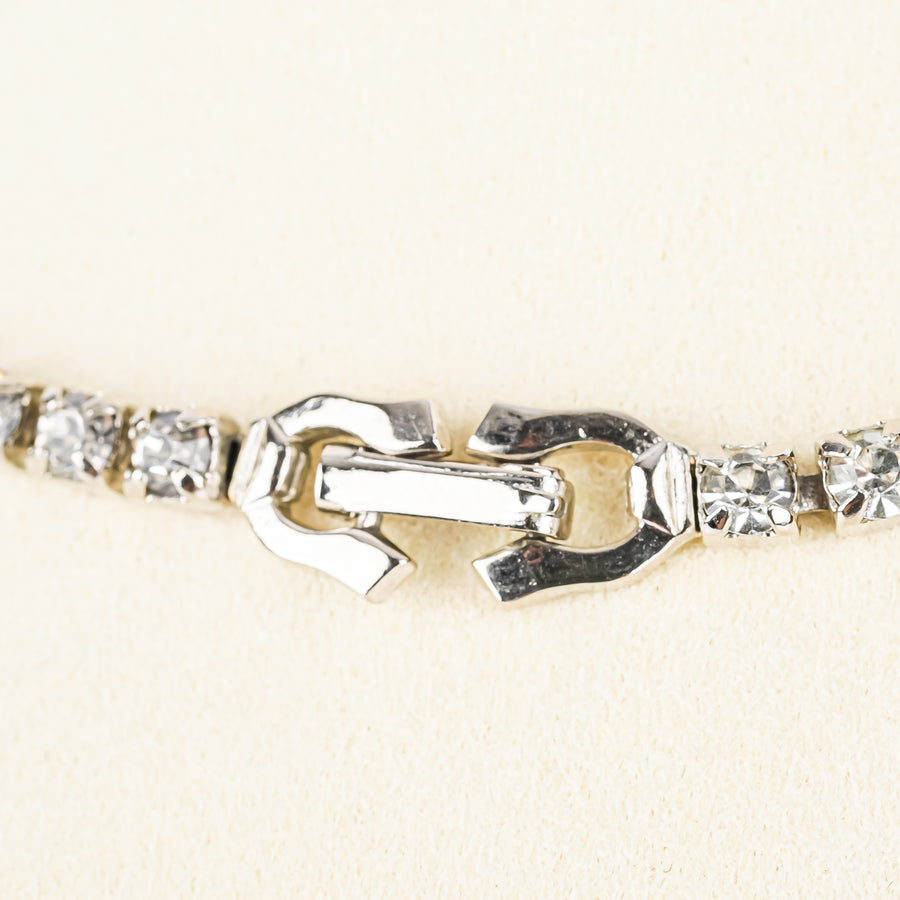 SHERMAN Necklace - Clear Rhinestone