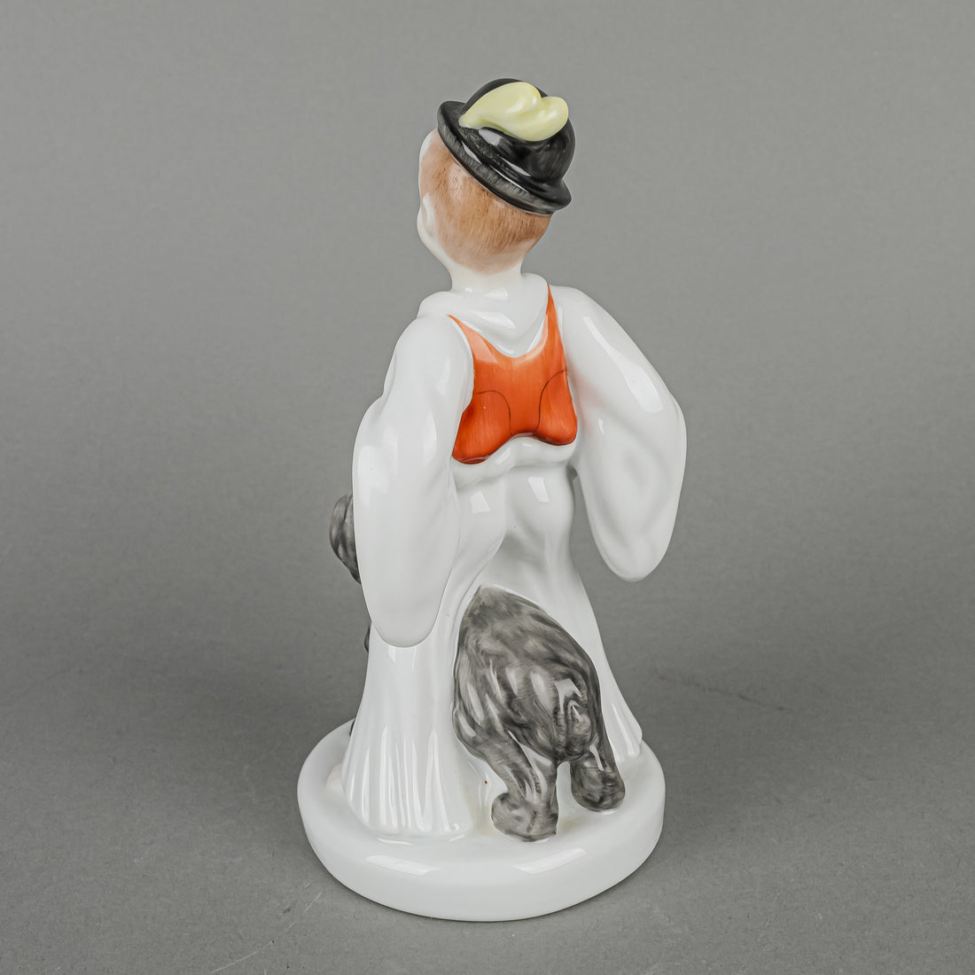 HEREND Figurine Shepherd Boy With Puli Dog 5483  Traditional