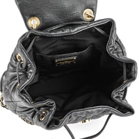 SALVATORE FERRAGAMO Giuliette Black Quilted Leather Backpack