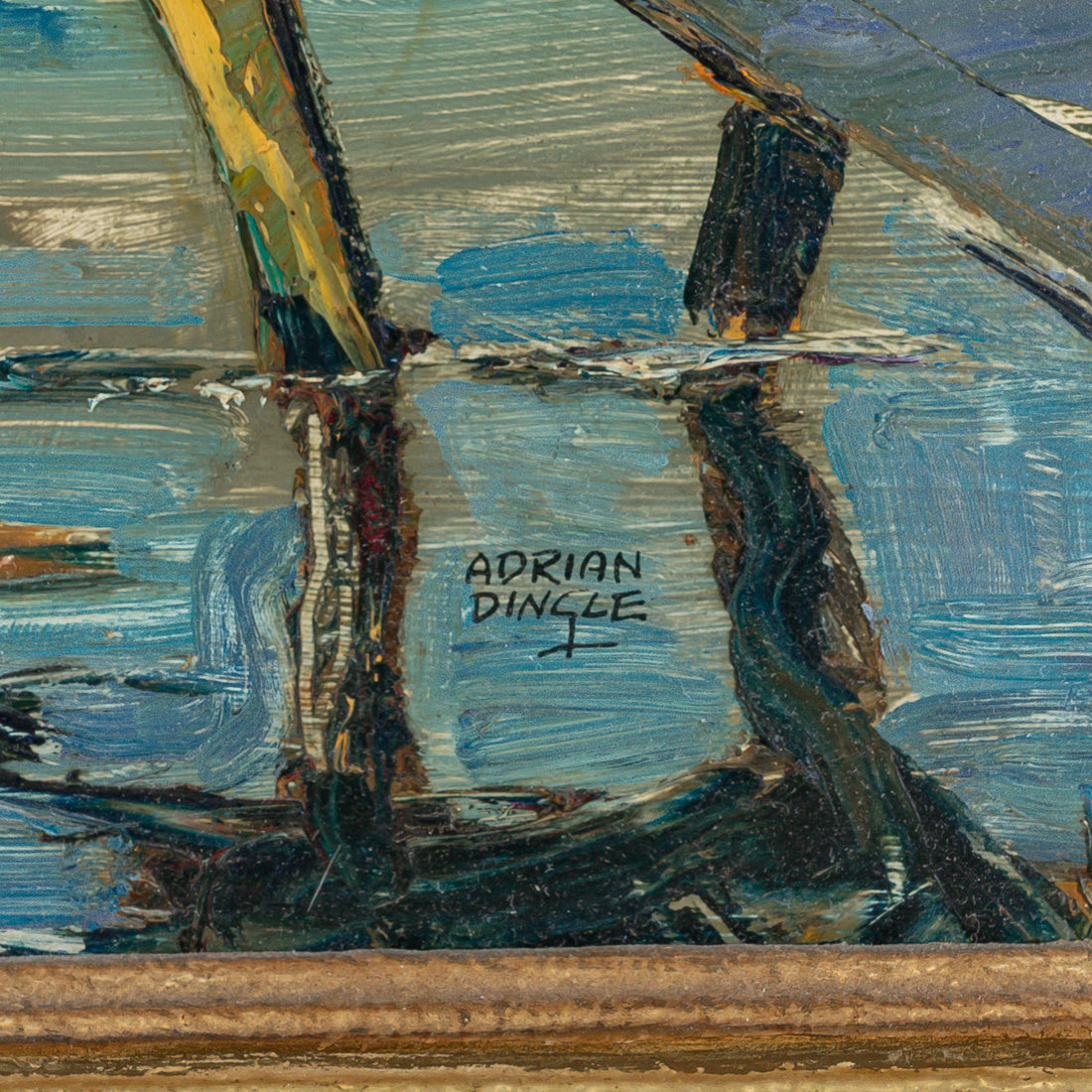 Adrian Dingle (Canadian 1911-1974) "Boat Houses Spring - Credit River"