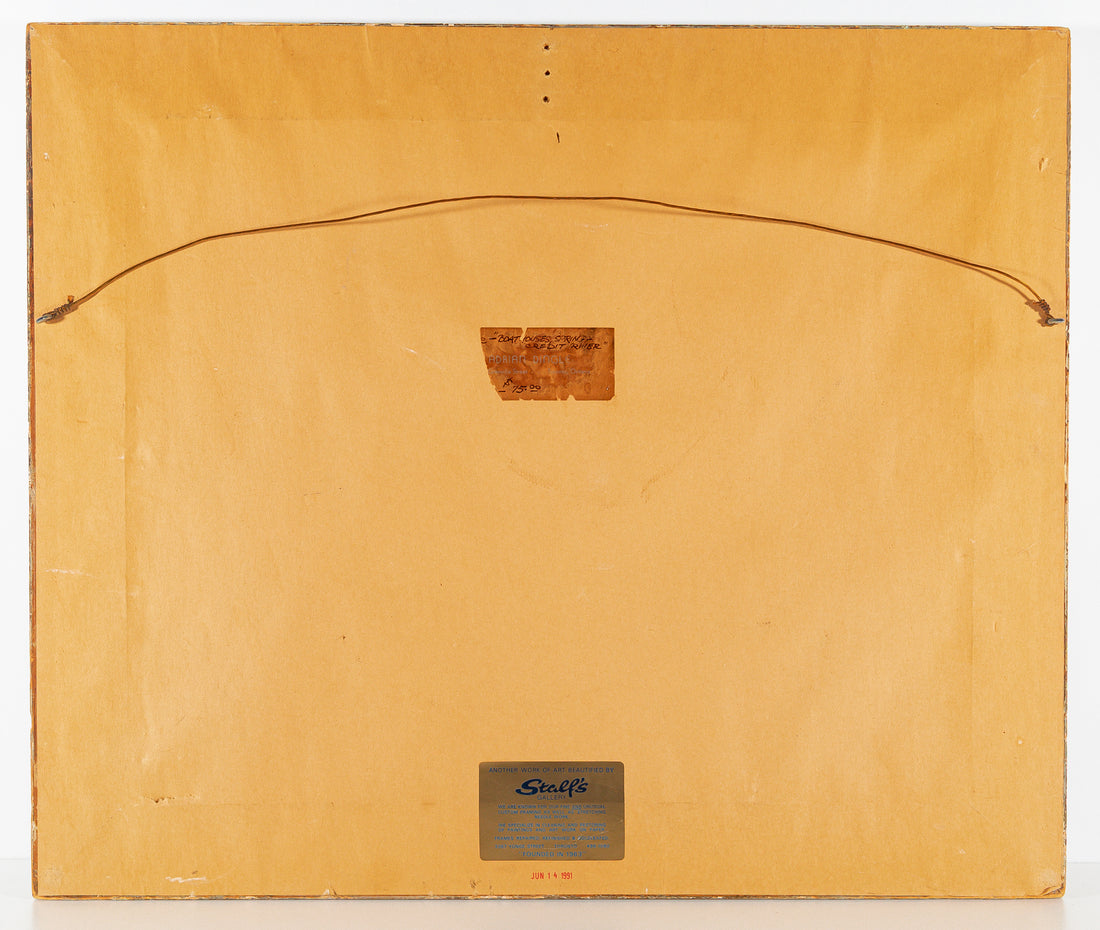 Adrian Dingle (Canadian 1911-1974) "Boat Houses Spring - Credit River"