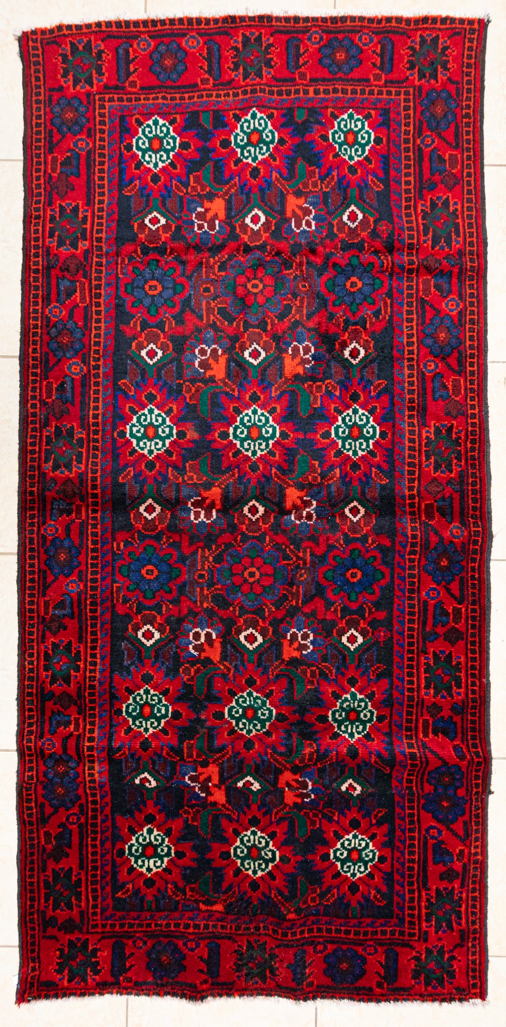 Hand Knotted Wool Ferdos Persian Rug