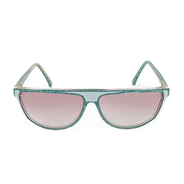 FENDI Vintage Green Flat Top Sunglasses