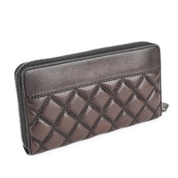 BERLUTI Paris Brown Leather Zip Around Wallet