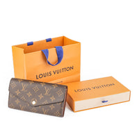 LOUIS VUITTON Monogram Canvas Sarah Wallet