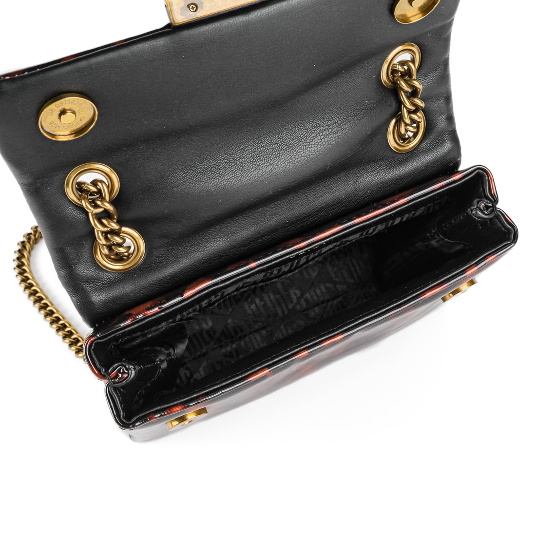 KURT GEIGER Mini Kensington Bag - Dark Brown Tortoise