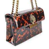 KURT GEIGER Mini Kensington Bag - Dark Brown Tortoise