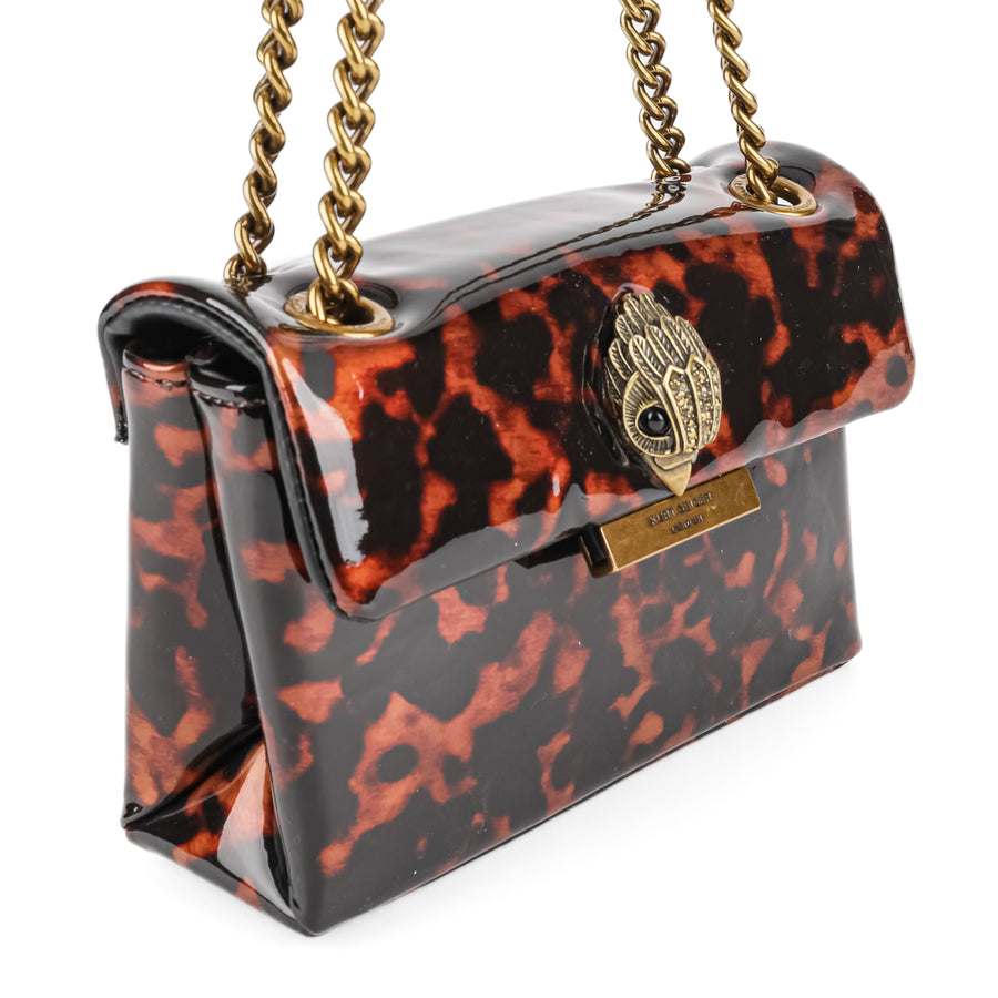 KURT GEIGER Mini Kensington Bag - Dark Brown Tortoise