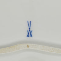 MEISSEN Blue Onion Two Section Shell Dish With Handle