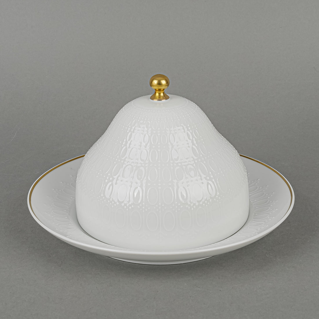 ROSENTHAL Romance Gold Band Covered Butter Dish