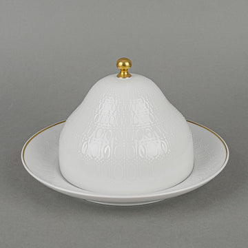 ROSENTHAL Romance Gold Band Covered Butter Dish