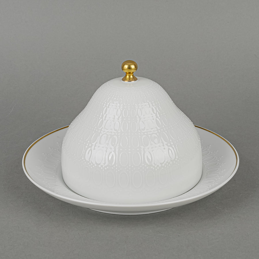 ROSENTHAL Romance Gold Band Covered Butter Dish
