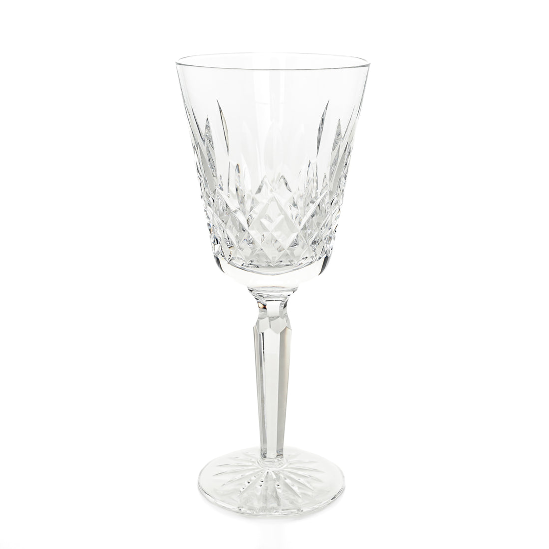 WATERFORD Lismore White Glass/Goblets Set Of 2