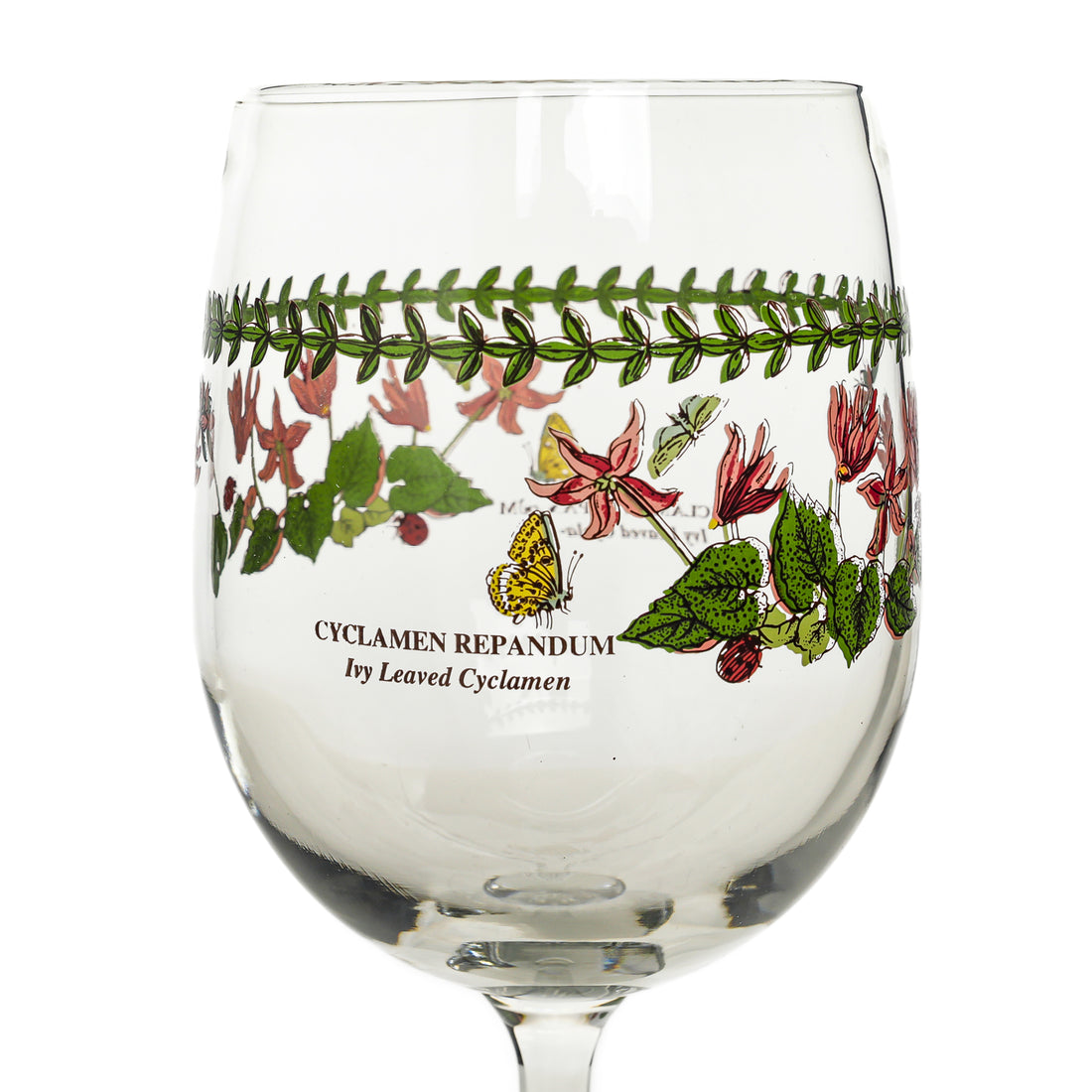 PORTMEIRION Botanic Garden Glass Wine Glasses Set Of 4