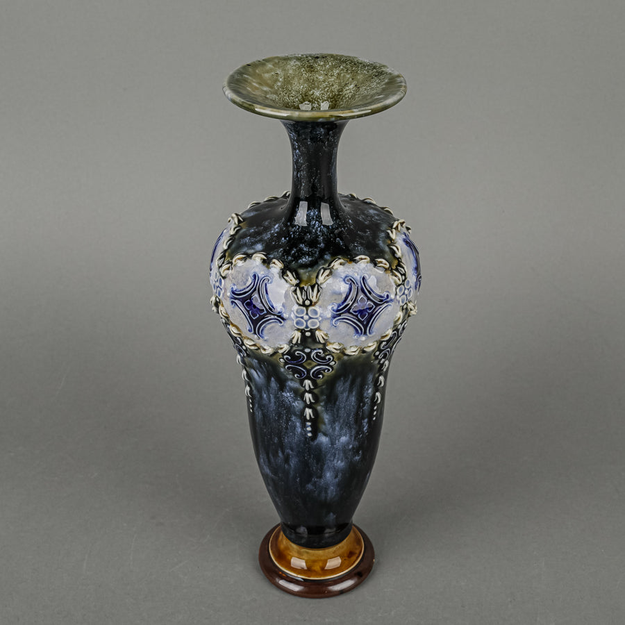ROYAL DOULTON Lambeth Style Stoneware Bottle Neck Vase