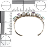 NAKAI Navjao Sterling Multi Gemstone Cabcohon Cuff Bracelet