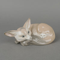 LLADRO Figurine Fox And Cub 1065