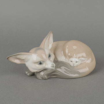 LLADRO Figurine Fox And Cub 1065