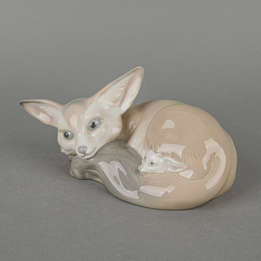 LLADRO Figurine Fox And Cub 1065