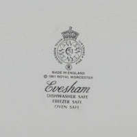 ROYAL WORCESTER Evesham Au Gratin Dish
