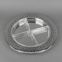 ALESSI Cactus Stainless Steel Tray With Glass Inserts