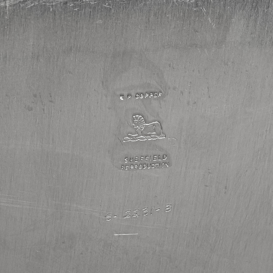 CDN SILVER CO Sheffield Reproduction Silverplate Tray