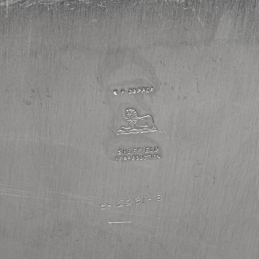 CDN SILVER CO Sheffield Reproduction Silverplate Tray