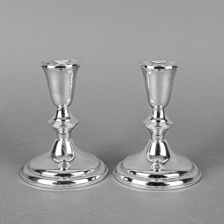 EMPIRE Sterling Candlesticks Set Of 2