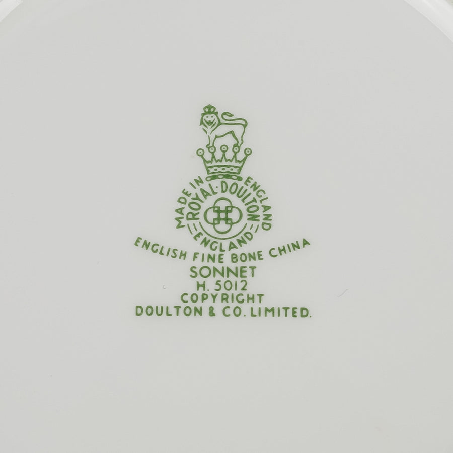 ROYAL DOULTON Sonnet Soup Plates Set Of 9