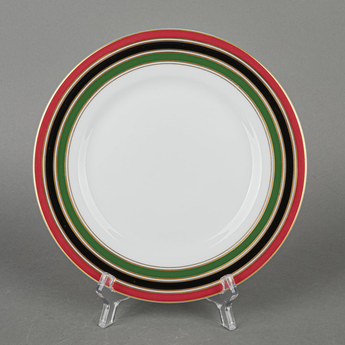RAYNAUD LIMOGES Salad Plates Set Of 12 - Stripes