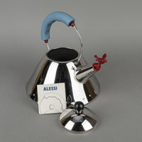 ALESSI Michael Graves Stainless Steel Whistling Kettle 9093 Blue
