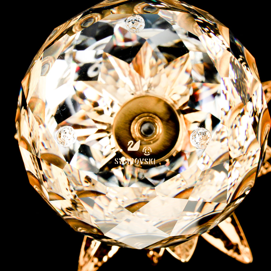 SWAROVSKI Pineapple Hammered Gold Leaves