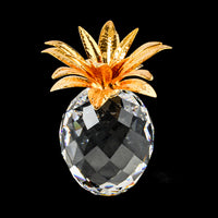 SWAROVSKI Pineapple Hammered Gold Leaves