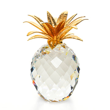 SWAROVSKI Pineapple Hammered Gold Leaves