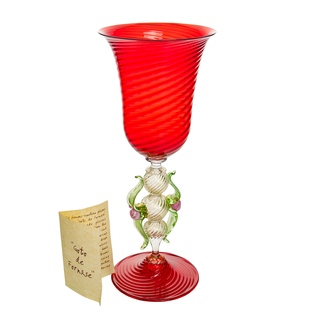 GOTI DE FORNASE Venetian Glass Goblets Set Of 3