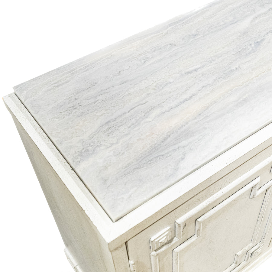 HOOKER Ivory Painted Buffet With Stone Top