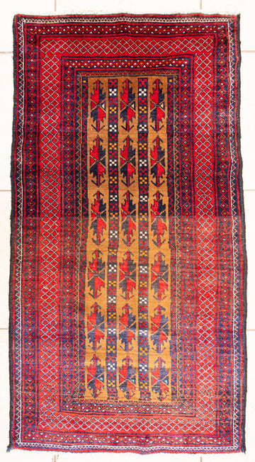 Hand Knotted Wool Baluch Persian Rug