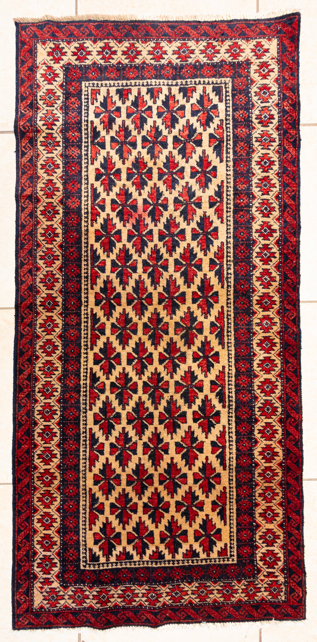 Hand Knotted Wool Baluch Runner
