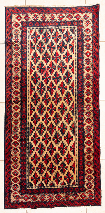 Hand Knotted Wool Baluch Runner
