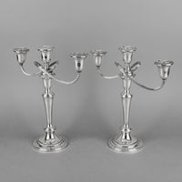 GORHAM Sterling Converitible Candelabras Set Of 2 - 8 Pieces