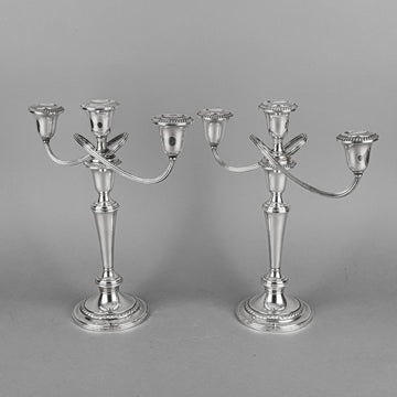 GORHAM Sterling Converitible Candelabras Set Of 2 - 8 Pieces