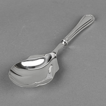 BIRKS Georgian Plain Sterling Handle And Silverplate Serving Spoon