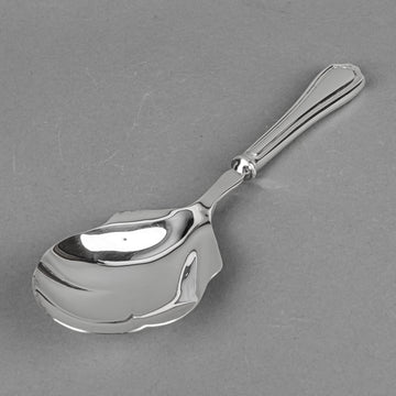 BIRKS Georgian Plain Sterling Handle And Silverplate Serving Spoon