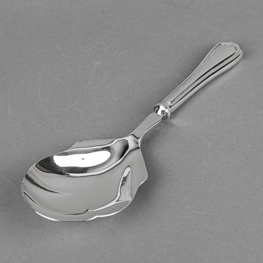 BIRKS Georgian Plain Sterling Handle And Silverplate Serving Spoon