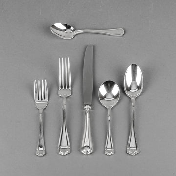 BIRKS Georgian Plain Sterling Flatware 8 Place Settings Plus Extras