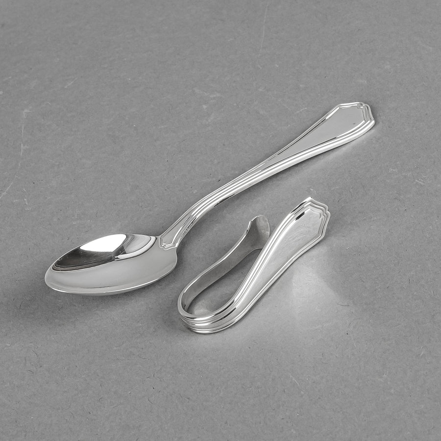 BIRKS Georgian Plain Sterling Flatware 8 Place Settings Plus Extras