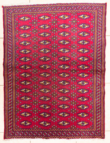 Hand Knotted Wool Turkman Persian Rug
